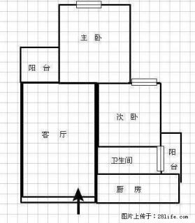 原房东毛坯全配2房,可长签。南北通透双阳台，采光充足拎包入住 - 上海28生活网 sh.28life.com